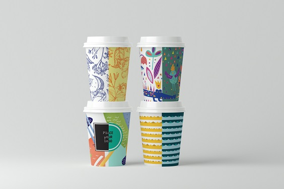 Business promotion with advertising on paper cups!